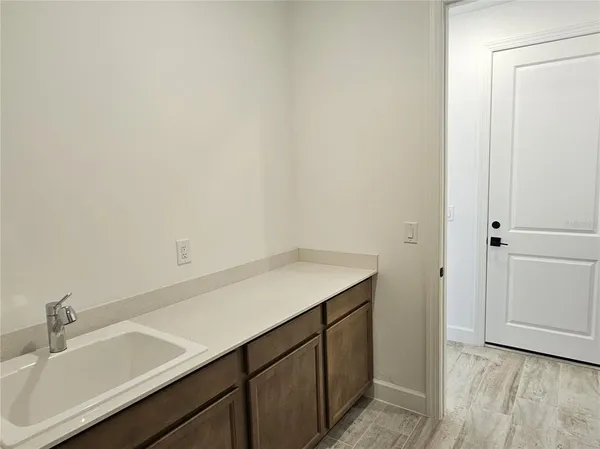 a bathroom with a sink and a vanity
