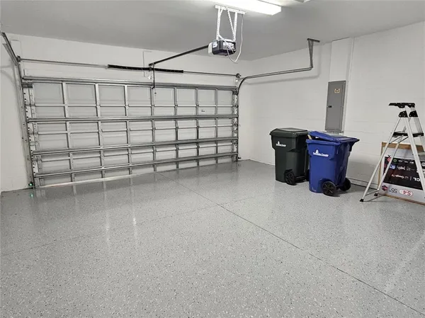 a view of a garage room