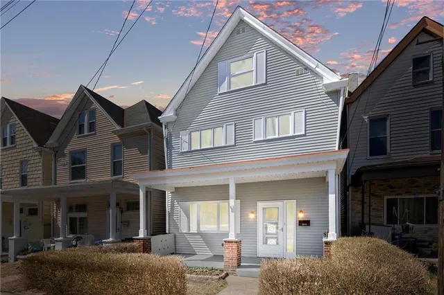 a view of a house with a patio
