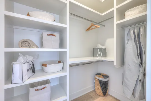 a view of white cabinets