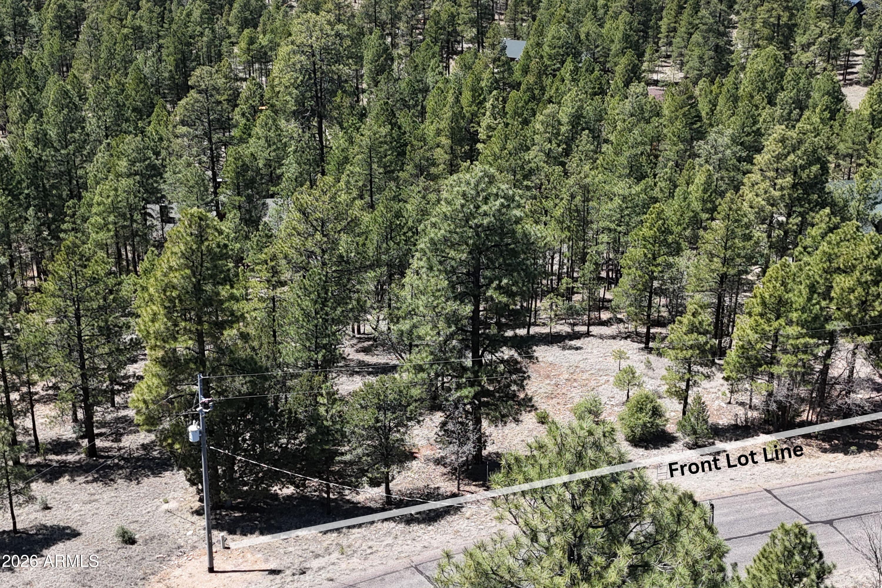 2870 Coyote Ridge, Unit 54 Happy Jack, AZ 86024 - Photo 28 of 37 a view of a yard with wooden fence