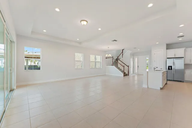 a view of a porch with a backyard