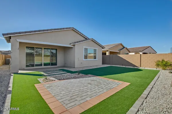 a view of a lake with a big yard