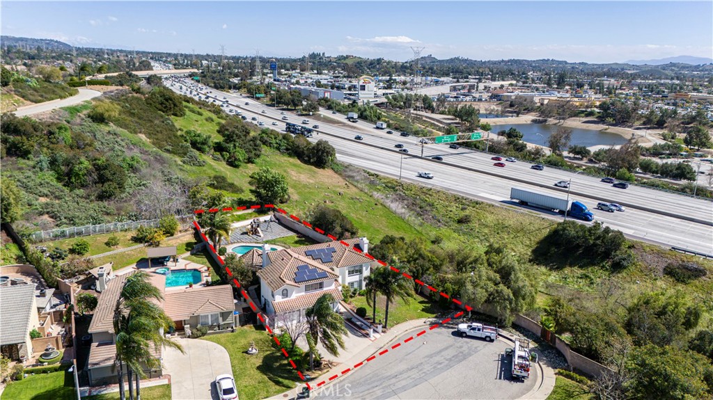 1491 Hunters Trail Glendora, CA 91740 - Photo 50 of 54 an aerial view of residential houses with outdoor space