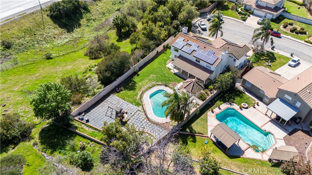 1491 Hunters Trail Glendora, CA 91740 - Photo 52 of 54 an aerial view of residential house with outdoor space and swimming pool