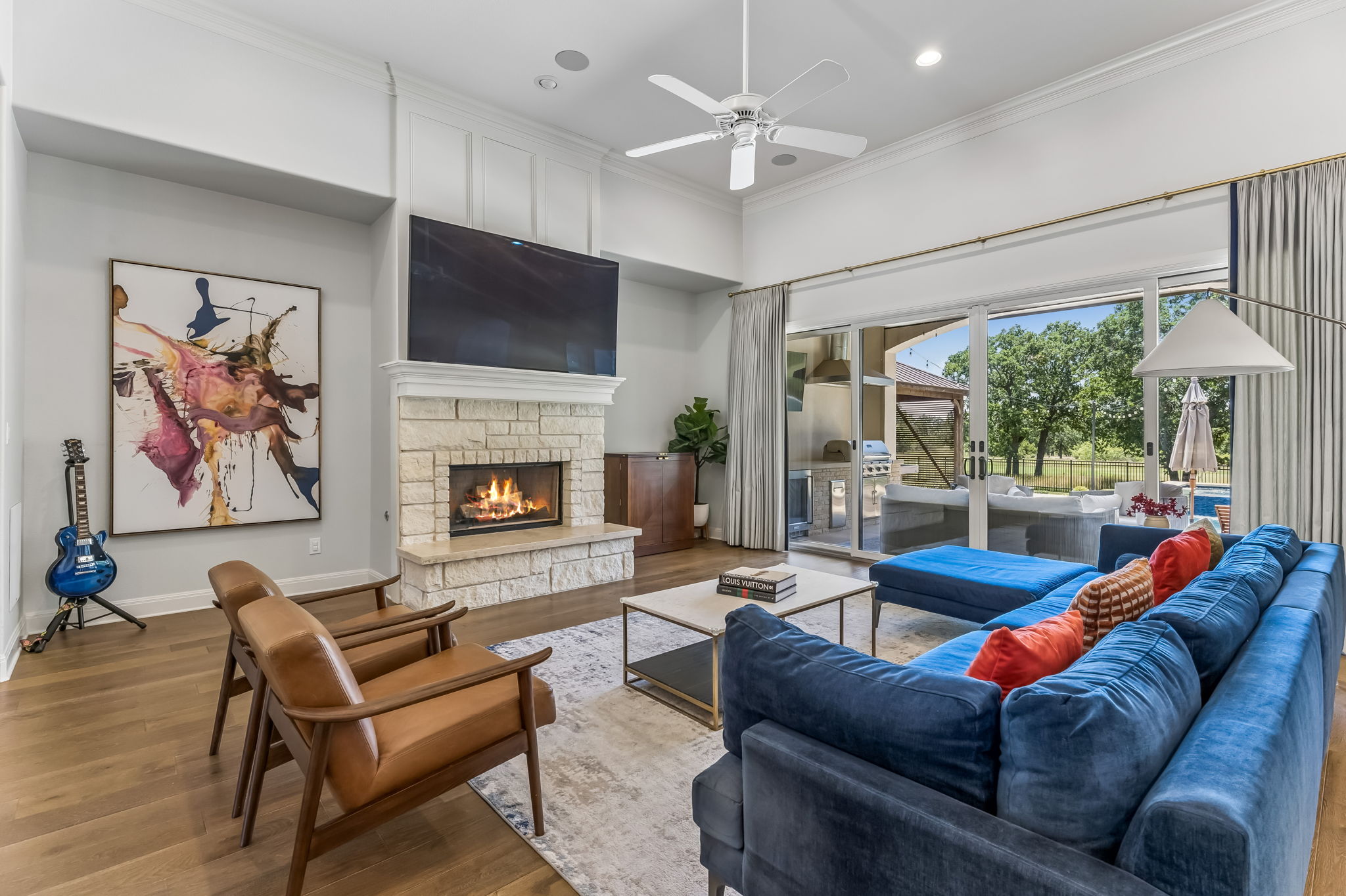 505 Flint Ridge Trail Georgetown, TX 78628 - Photo 3 of 40 The spacious living room is designed for both everyday comfort and entertaining.