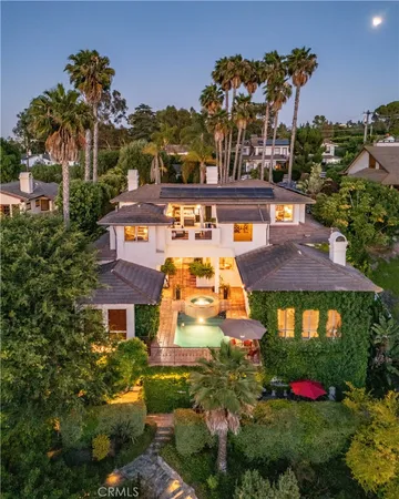 a aerial view of a house