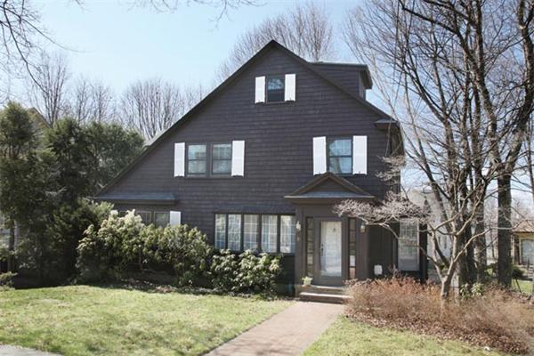 31 Brookdale Road Newton, MA 02460 - Photo 1 of 6 a front view of a house with garden