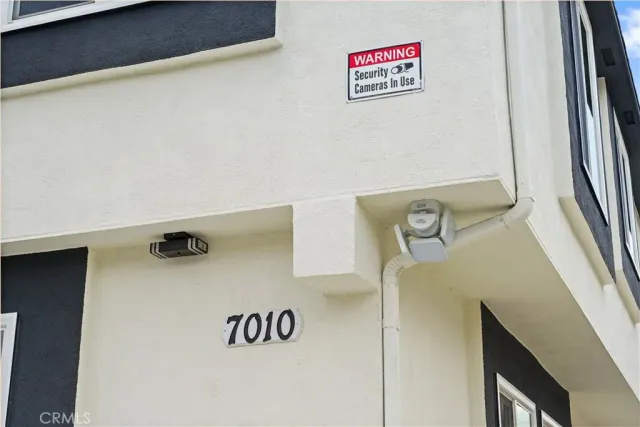 a view of a building with a street