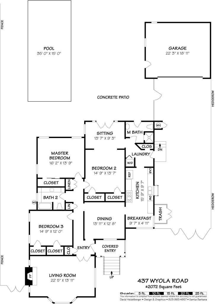 437 Wyola Road Santa Barbara, CA 93105 - Photo 10 of 10 Floorplan