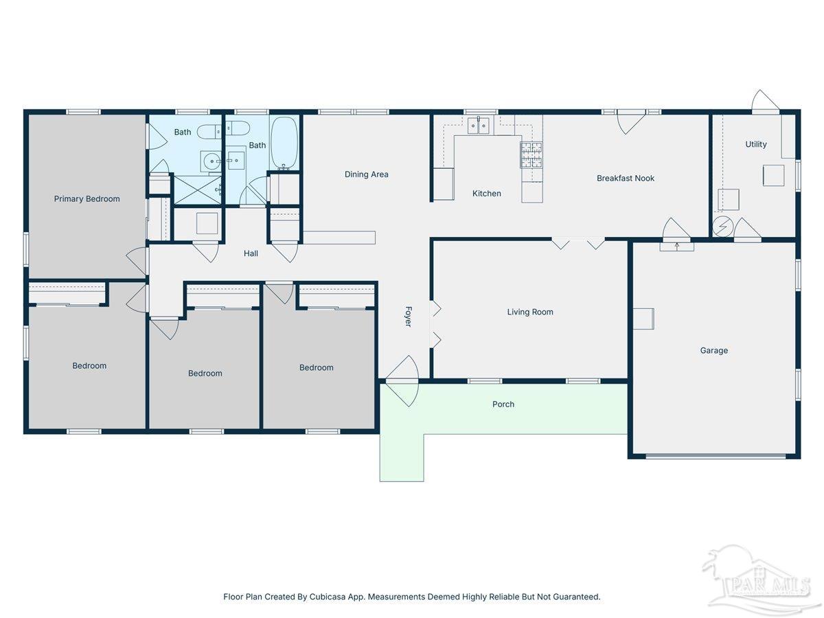2021 Morningside Drive Pensacola, FL 32503 - Photo 44 of 44 a picture of a counter top space with lots of white cabinets