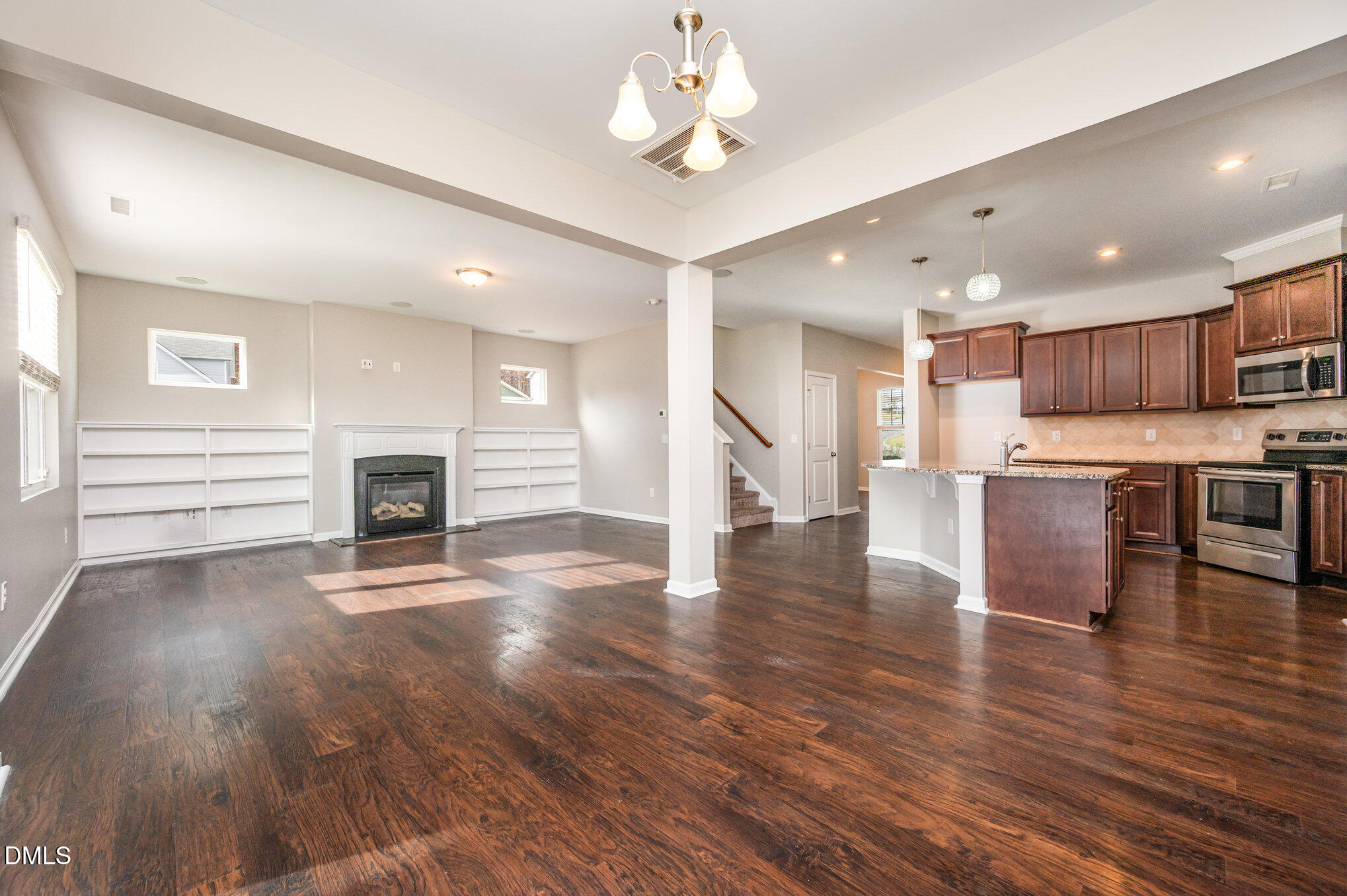 18 Dover Ridge Court Chapel Hill, NC 27517 - Photo 16 of 40 a view of kitchen with cabinets and wooden floor