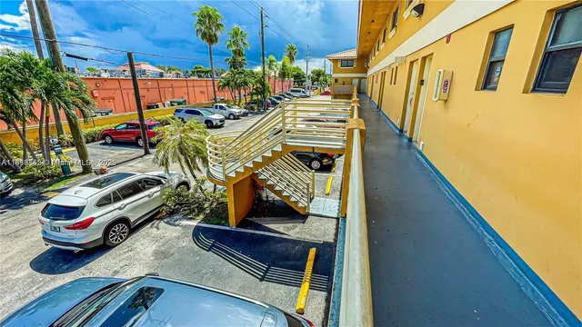 a view of outdoor space with seating area