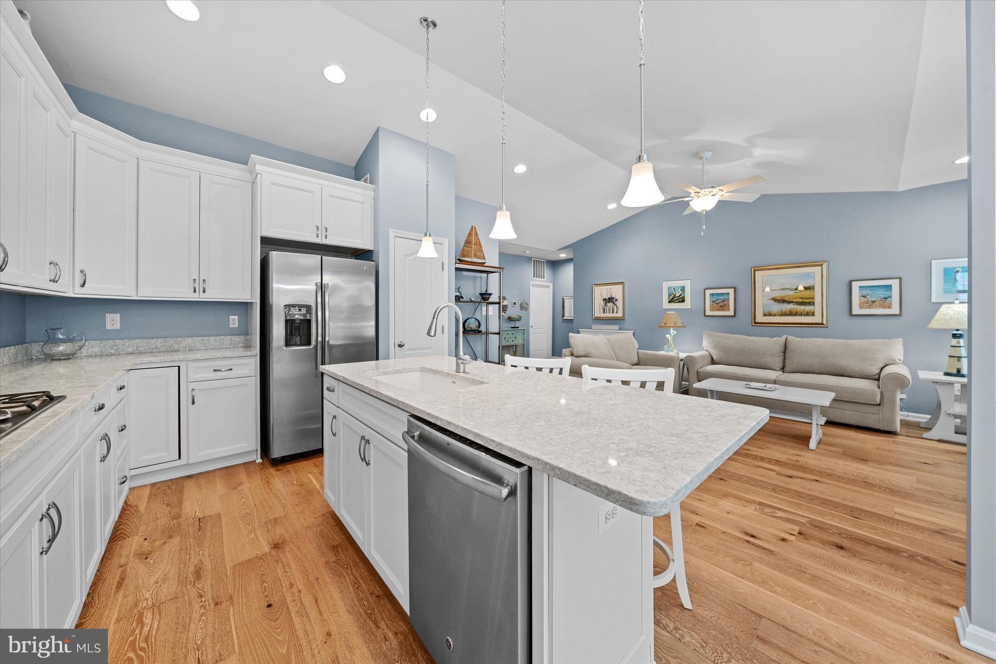 34497 Spring Brook Avenue Lewes, DE 19958 - Photo 8 of 39 Kitchen/living area with cathedral ceiling