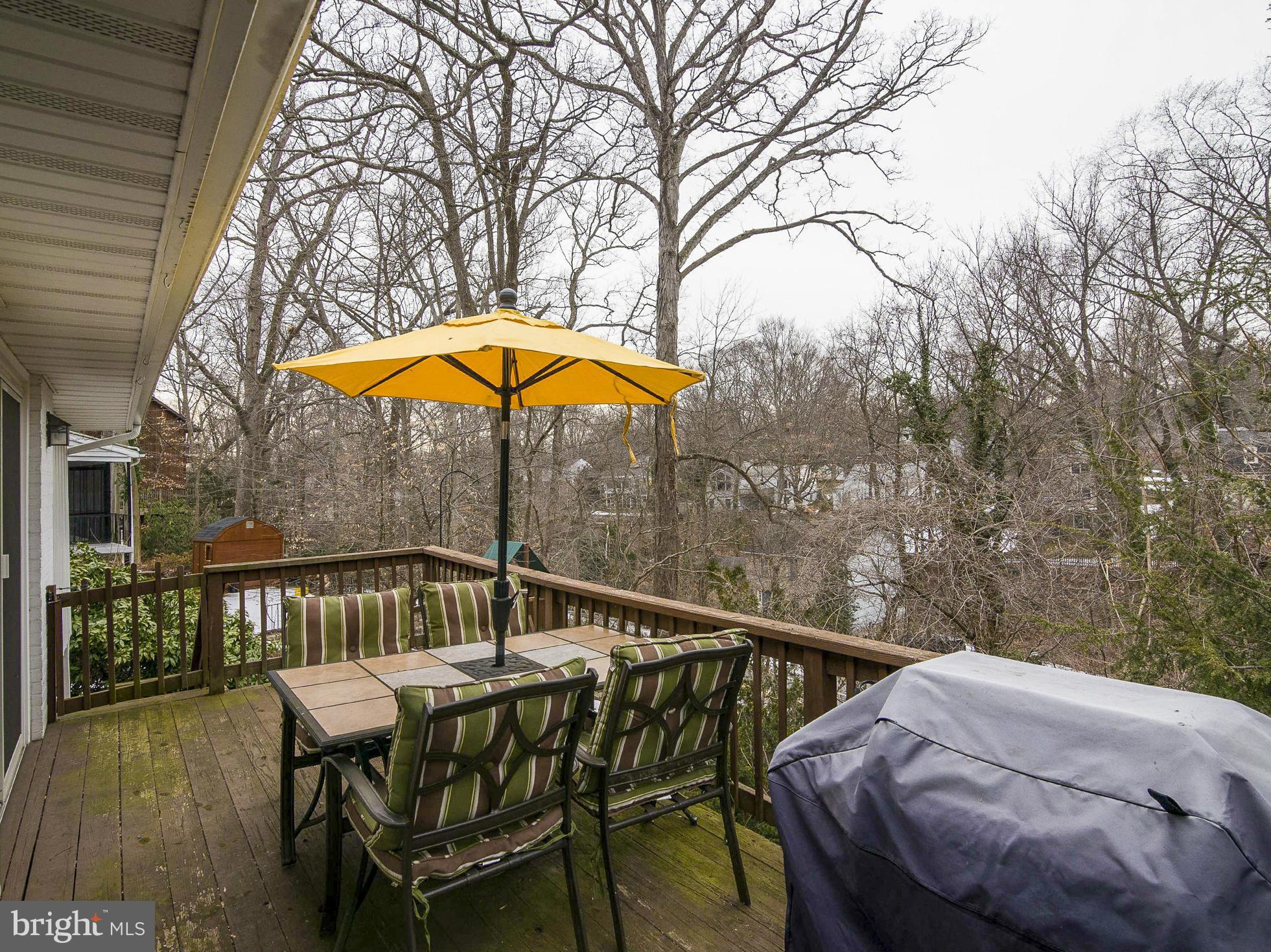 615 Horncrest Road Towson, MD 21204 - Photo 19 of 22 Inviting deck off kitchen & dining room