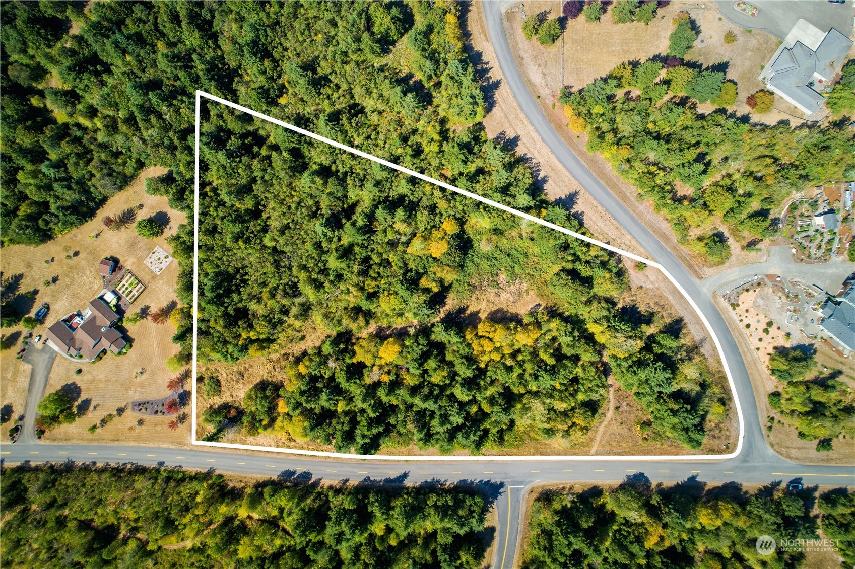 45 Quail Ridge Court Port Townsend, WA 98368 - Photo 2 of 18 a view of a yard with a tree