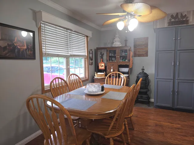 a kitchen with granite countertop lots of counter top space