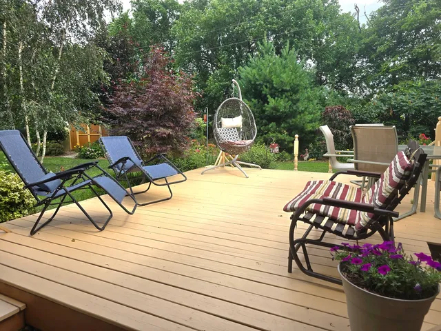 a flower plants in front of a house