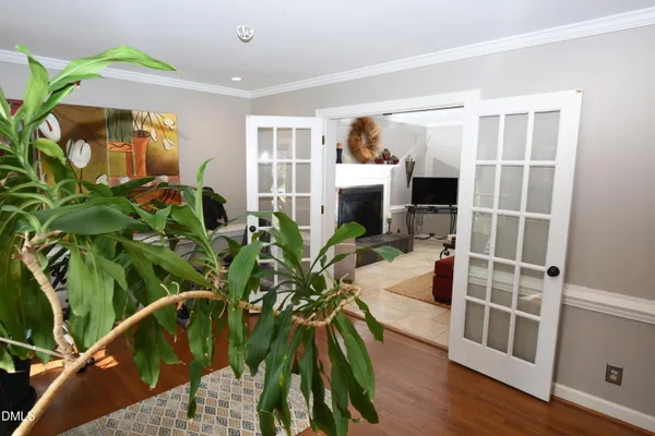 a kitchen with a stove and cabinets