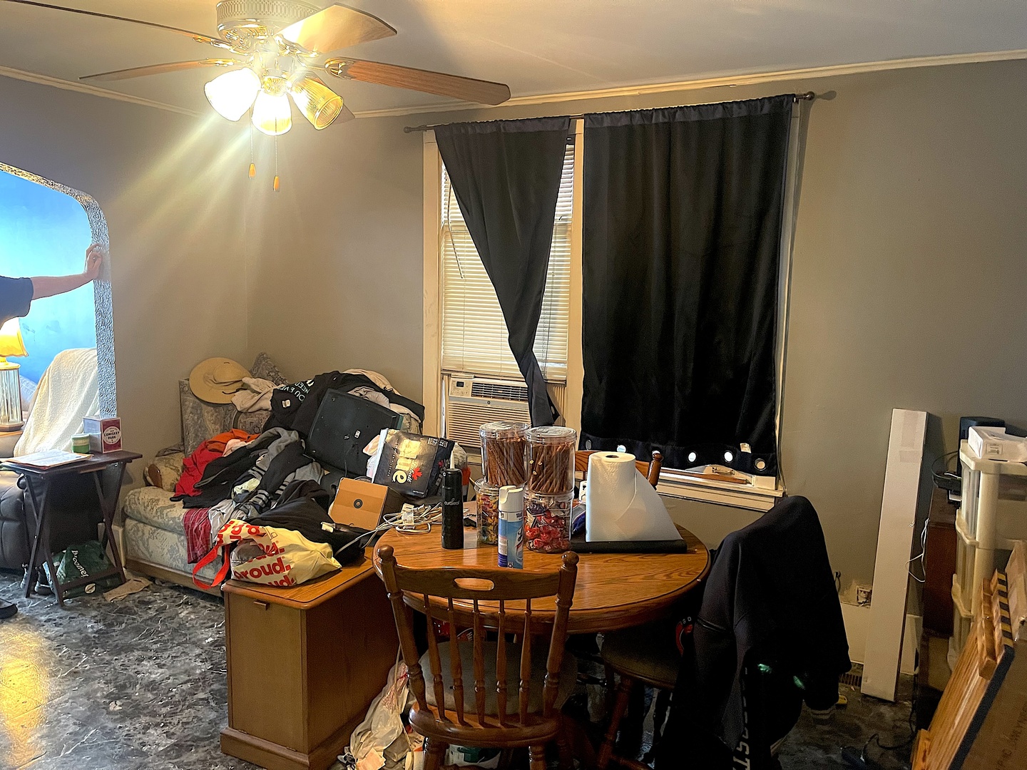 523 West 44th Street Chicago, IL 60609 - Photo 6 of 8 a view of a dining room with furniture and a window