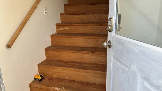 a close view of entryway