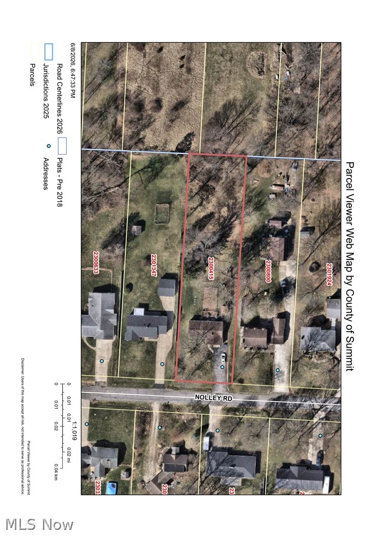 5768 Nolley Road Akron, OH 44319 - Photo 37 of 38 Parcel Viewer Web Map. Displaying property boundaries and features for the property