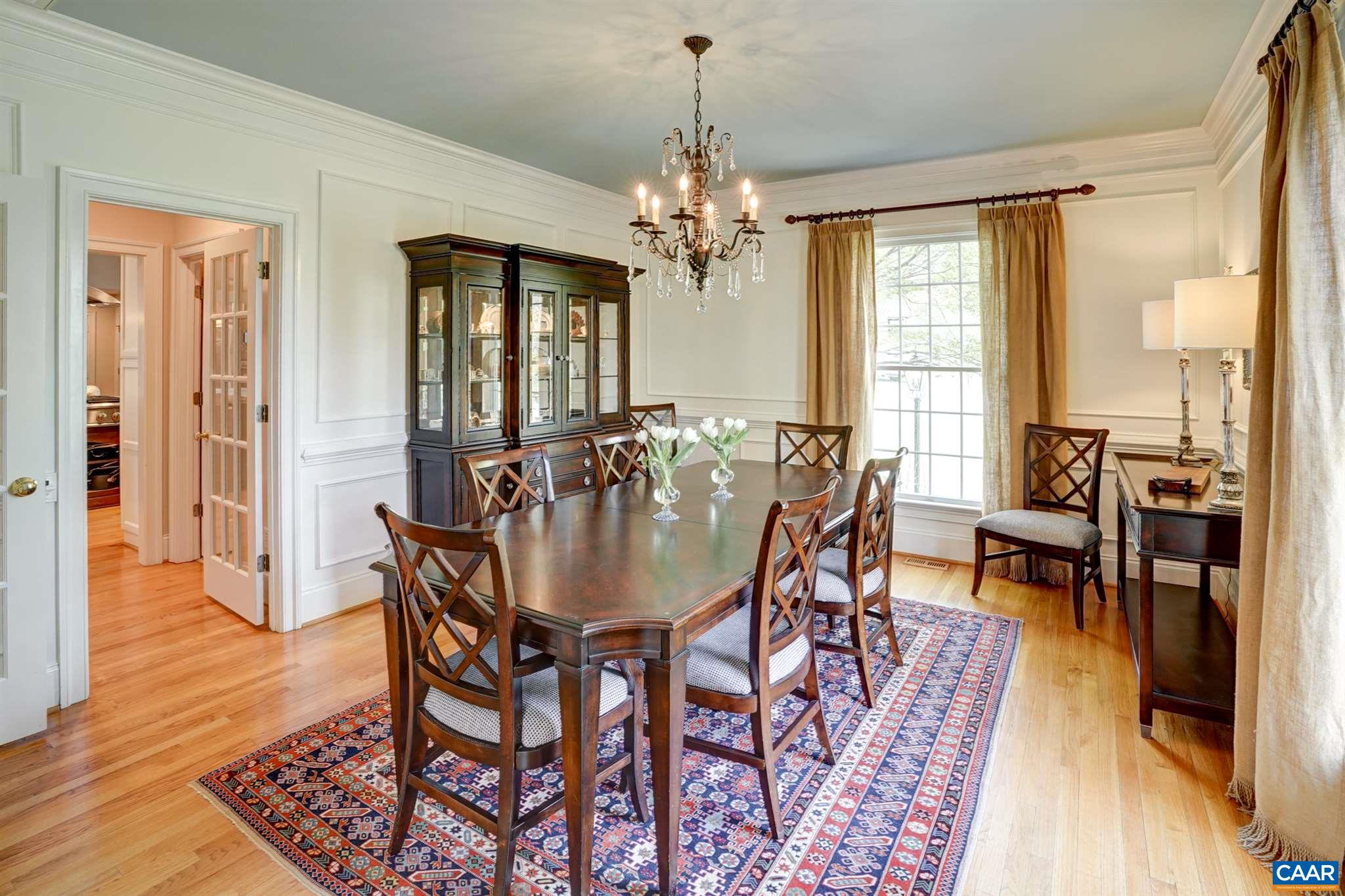 3315 Darby Road Keswick, VA 22947 - Photo 15 of 67 a view of a dining room with furniture and wooden floor