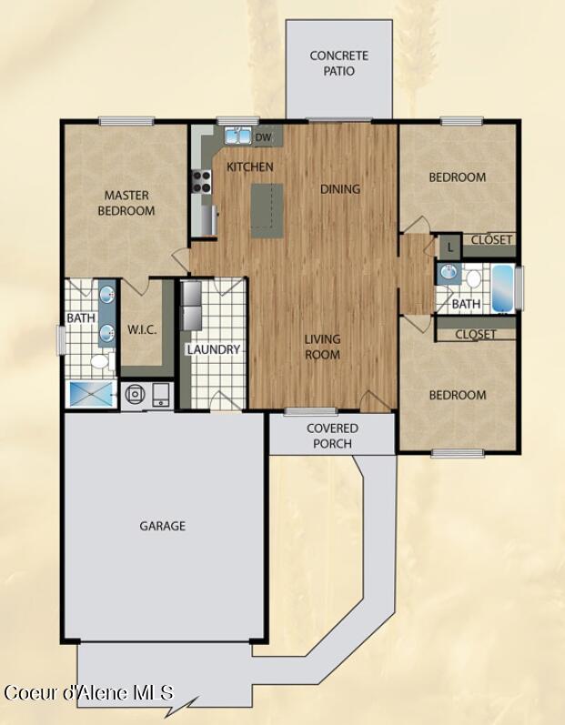 2 East Valley Street South Oldtown, ID 83822 - Photo 3 of 17 1280r_Peregrine_Floor_Plan