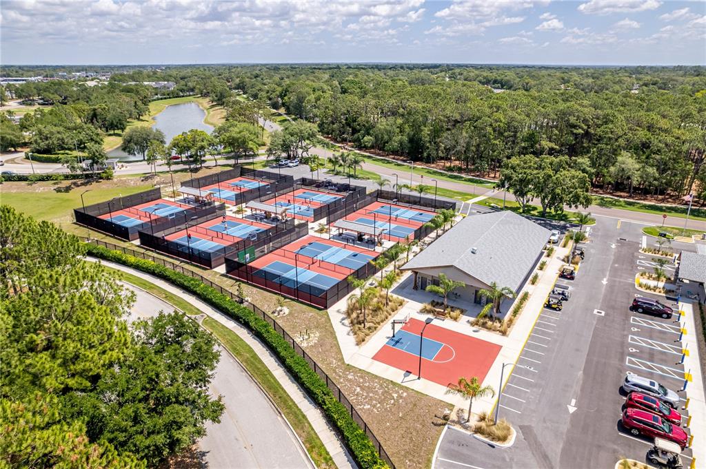 7443 Willowbrook Drive Spring Hill, FL 34606 - Photo 54 of 54 an aerial view of residential house with outdoor space and swimming pool