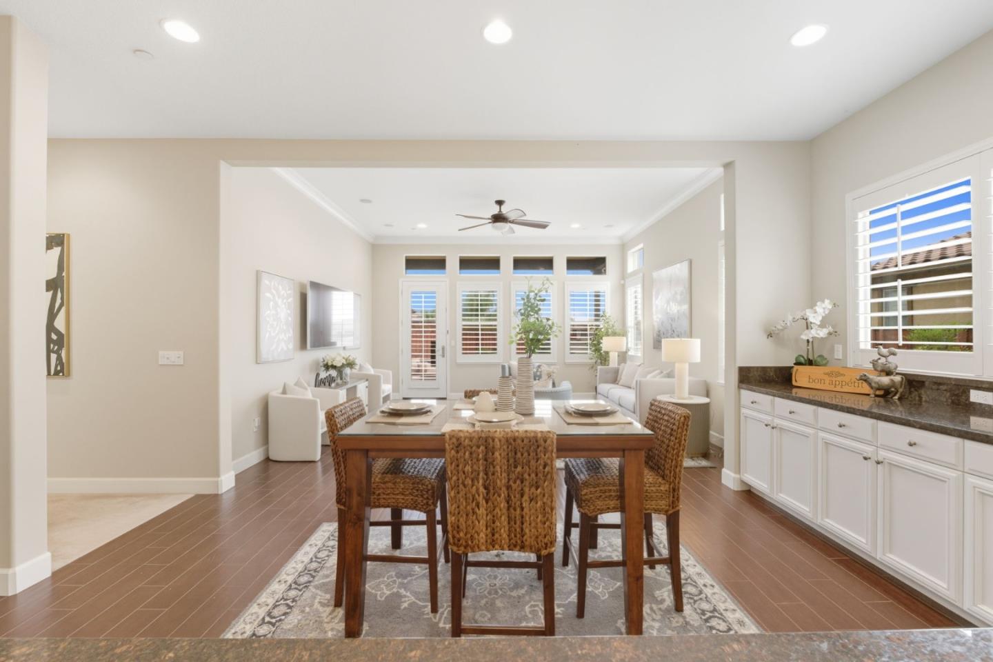3716 Chiavari Way Manteca, CA 95337 - Photo 19 of 71 a view of a dining room with furniture and window