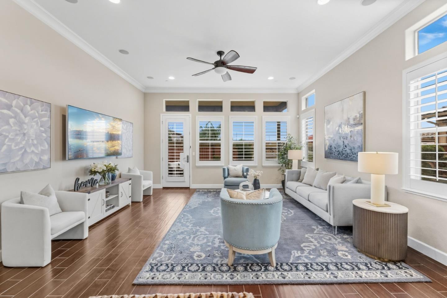 3716 Chiavari Way Manteca, CA 95337 - Photo 29 of 71 a living room with furniture or couch and a large window