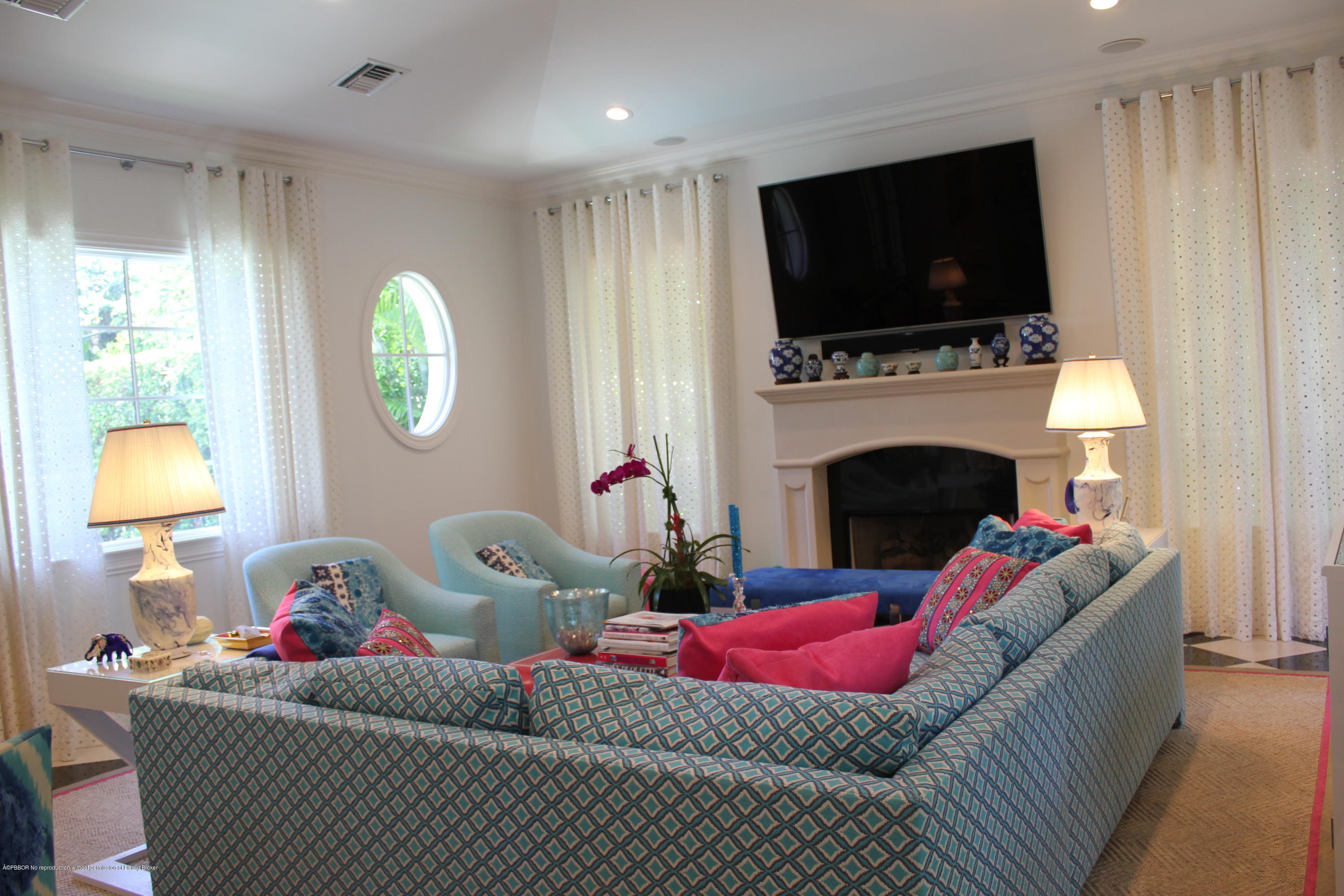 238 Plantation Road Palm Beach, FL 33480 - Photo 5 of 17 a living room with furniture and a flat screen tv