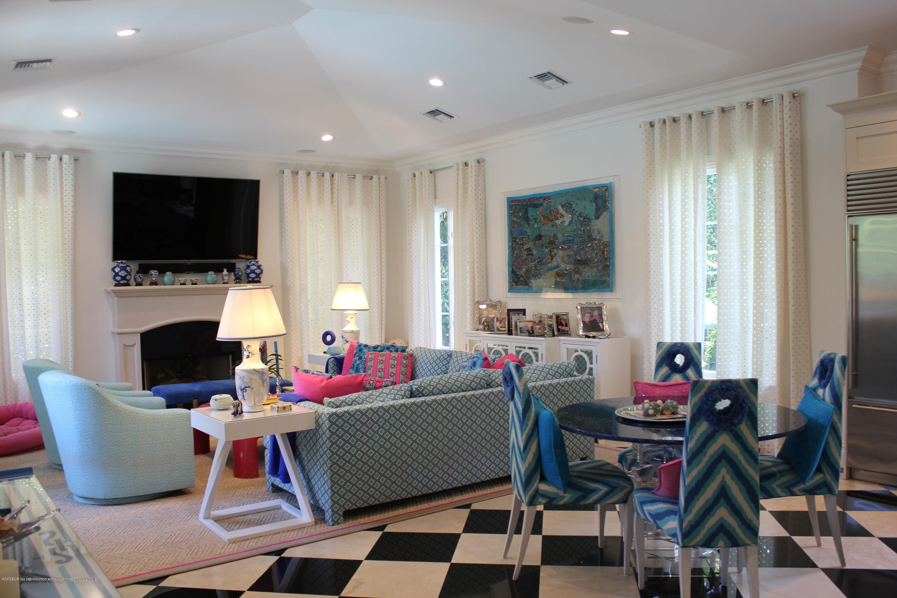238 Plantation Road Palm Beach, FL 33480 - Photo 7 of 17 a living room with furniture and a flat screen tv