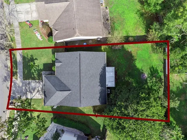 a bird view of a building