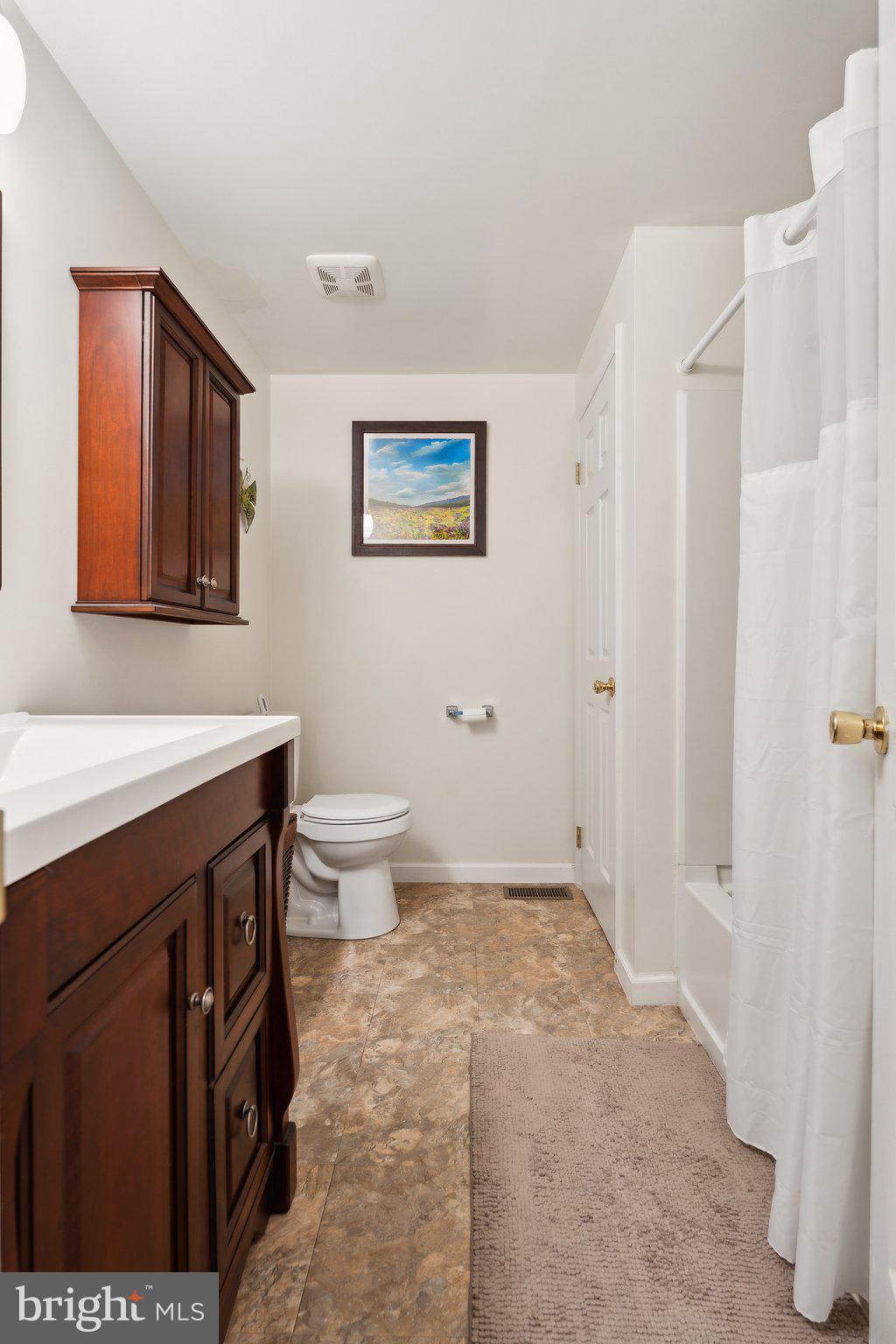 220 Lamphier Street Culpeper, VA 22701 - Photo 27 of 51 a spacious bathroom with a sink a toilet and a mirror