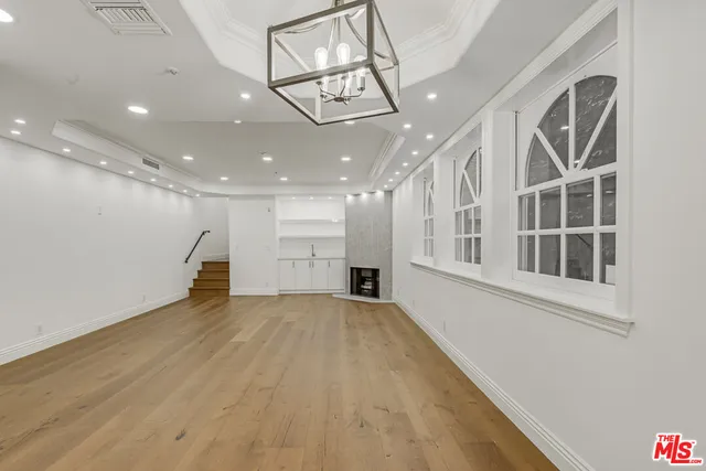 a view of a building stairs