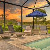 a view of an outdoor sitting area