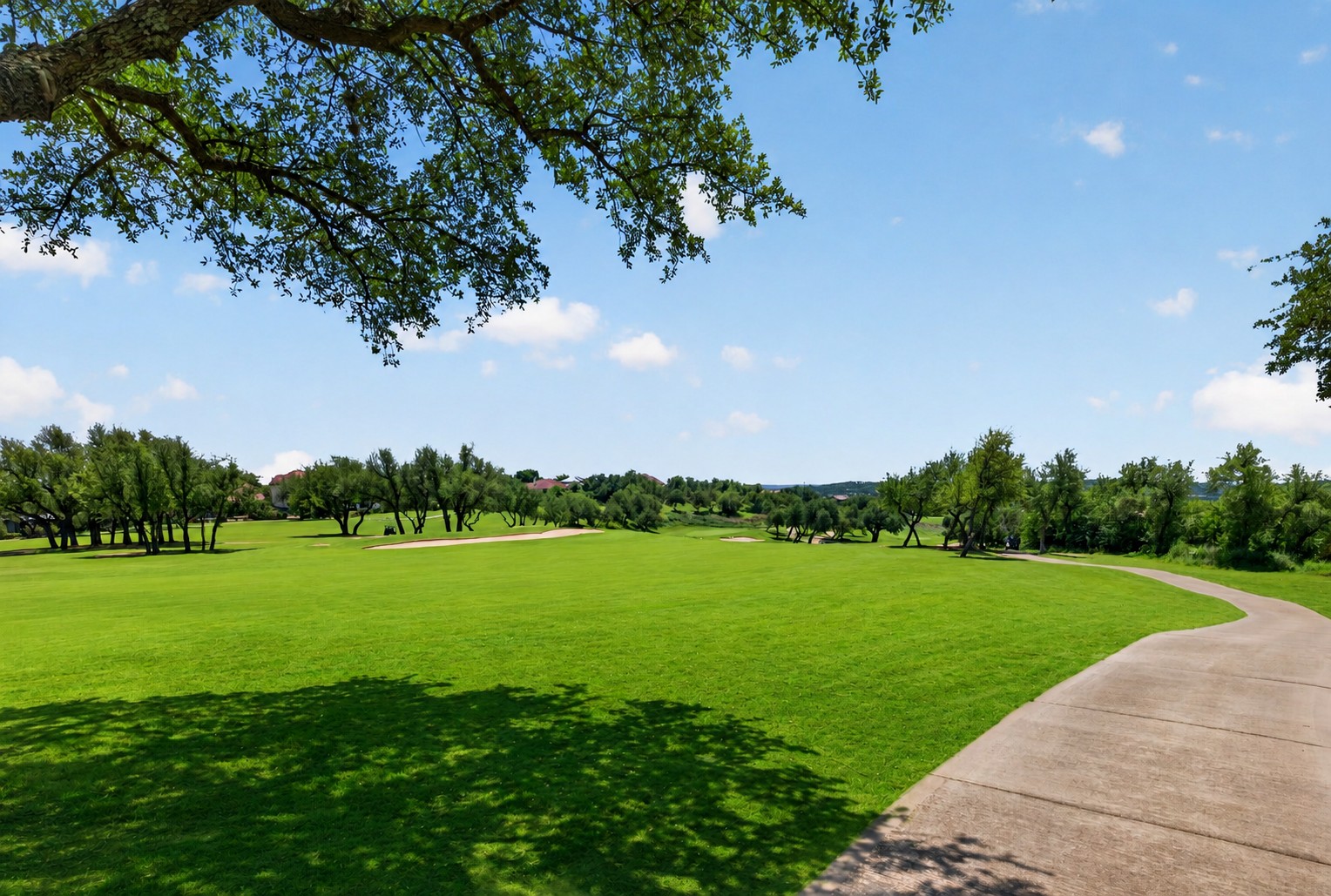14608 Spillman Ranch Loop Austin, TX 78738 - Photo 14 of 31 a view of a golf course with a lake