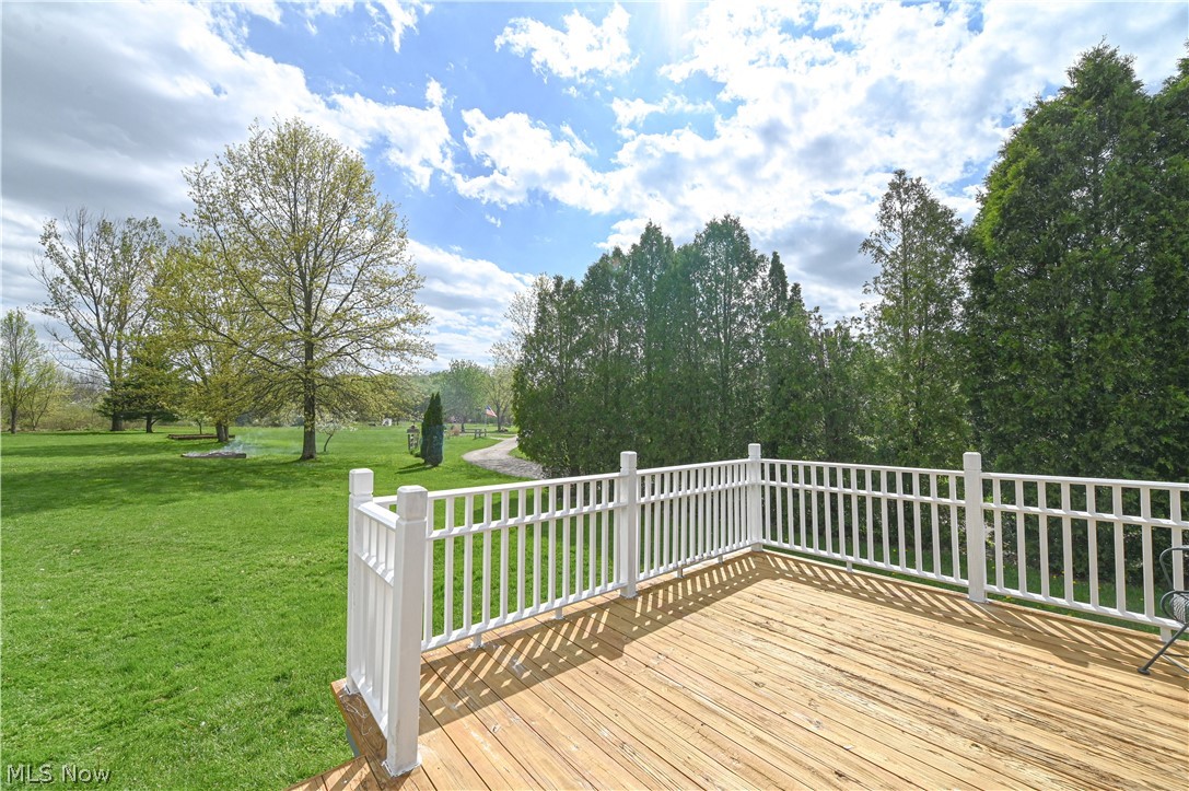 13425 Chardon-Windsor Road Chardon, OH 44024 - Photo 43 of 50 Wooden terrace with a lawn