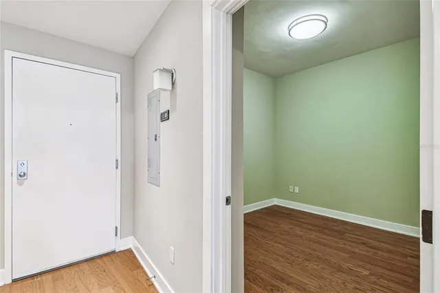 a front view of a building