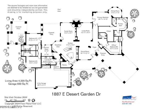 $2,175,000 | 1887 East Desert Garden Drive, Tucson, AZ 85718