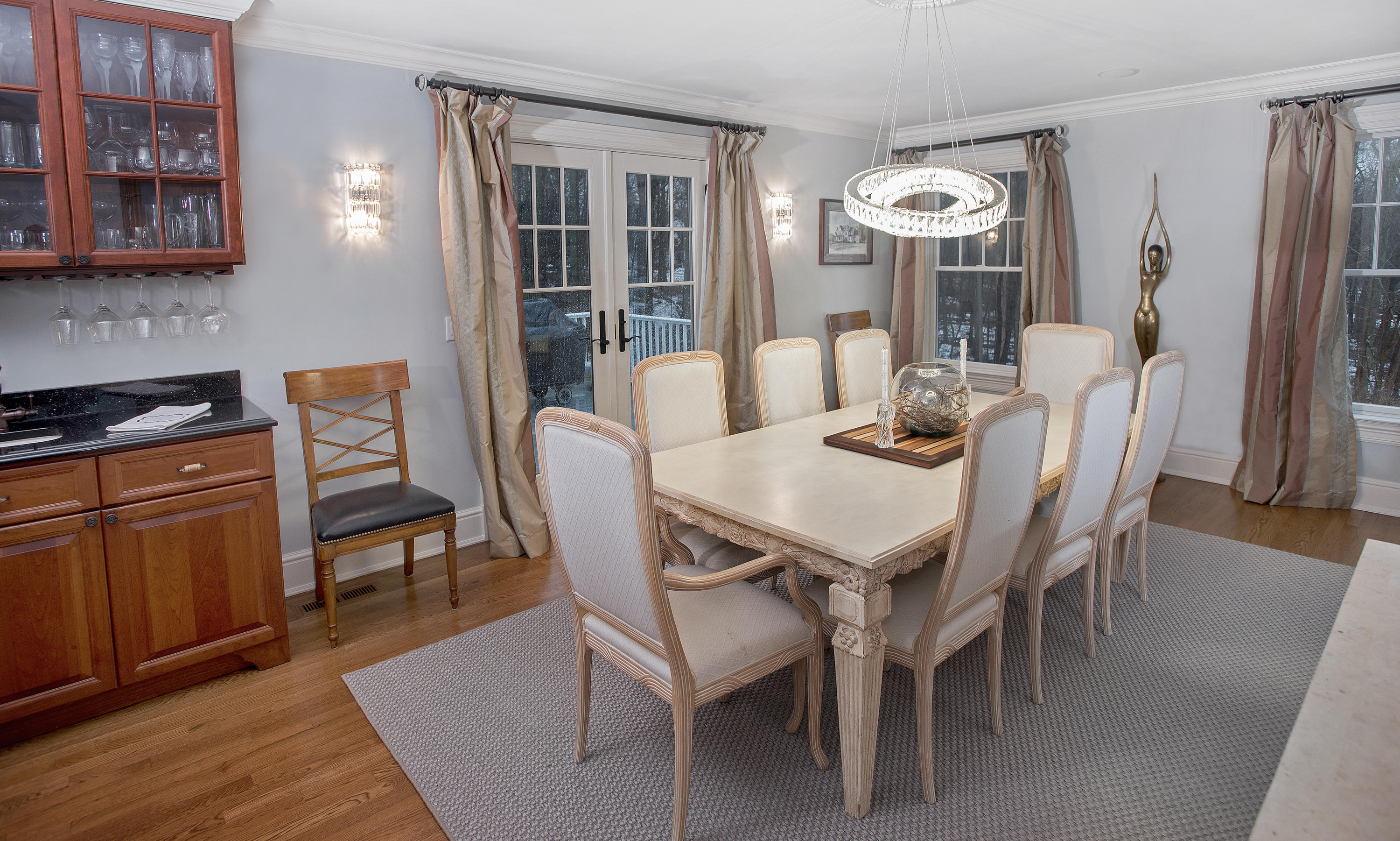 130 Skyview Lane New Canaan, CT 06840 - Photo 13 of 44 a dining room with furniture and window