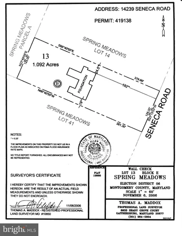 $1,265,000 | 14239 Seneca Road, Darnestown, MD 20874