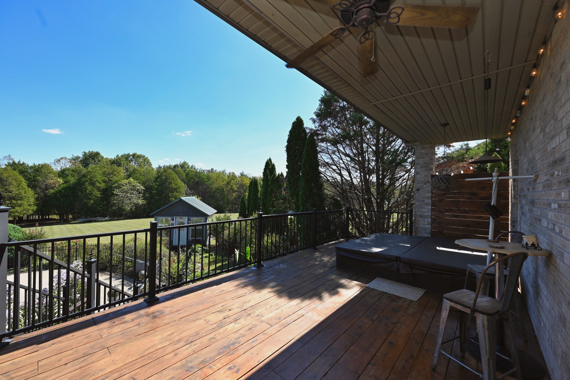 222 Ridgewater Way Mount Juliet, TN 37122 - Photo 28 of 41 a view of balcony with wooden floor and outdoor seating
