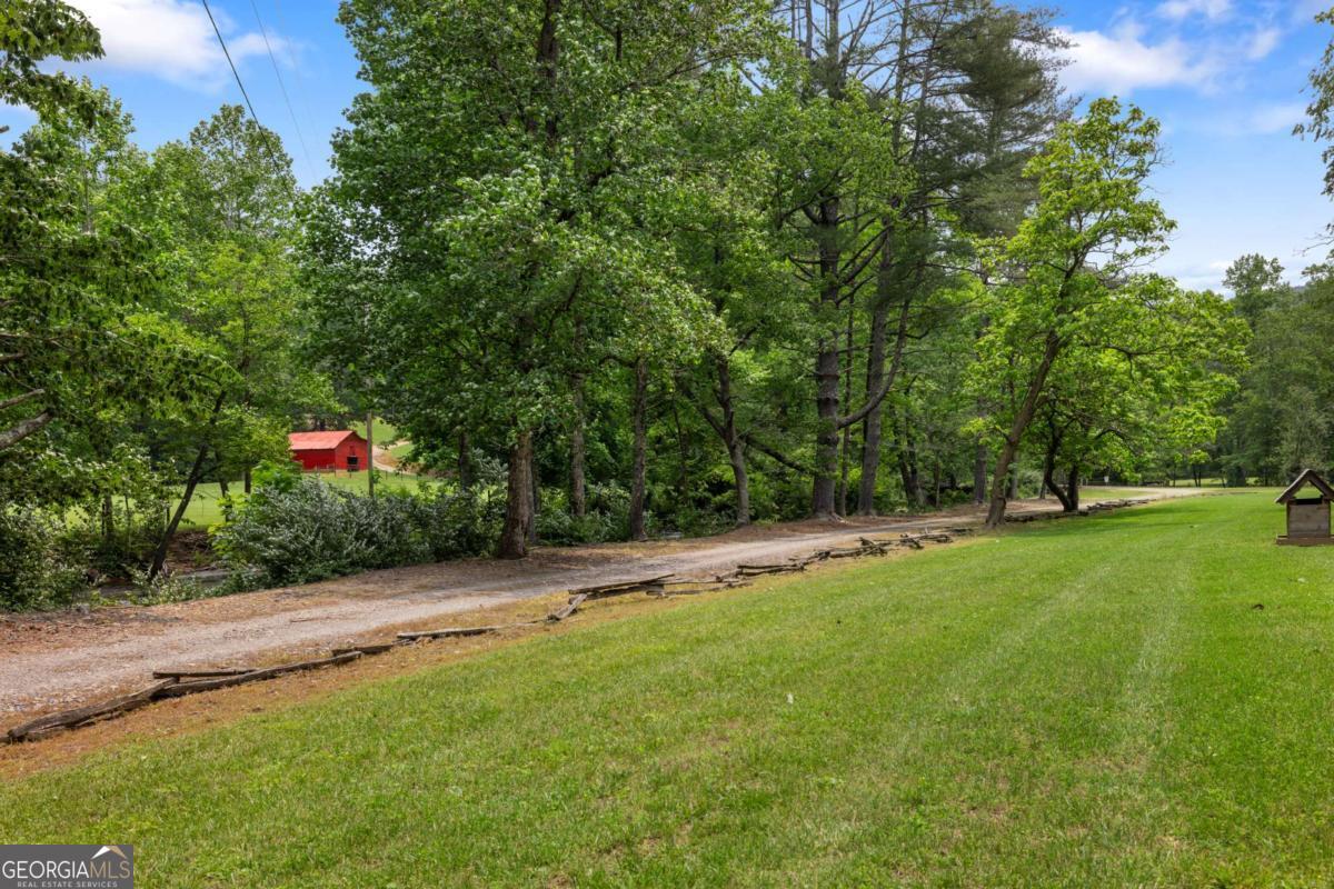 7320 Chestnut Valley Road Hiawassee, GA 30546 - Photo 30 of 91 a backyard of a house with lots of green space