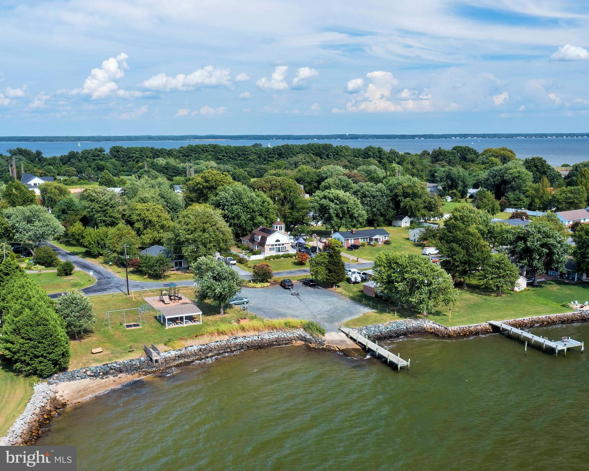 1342 Calvert Road Chester, MD 21619 - Photo 26 of 29 an aerial view of a houses with a yard