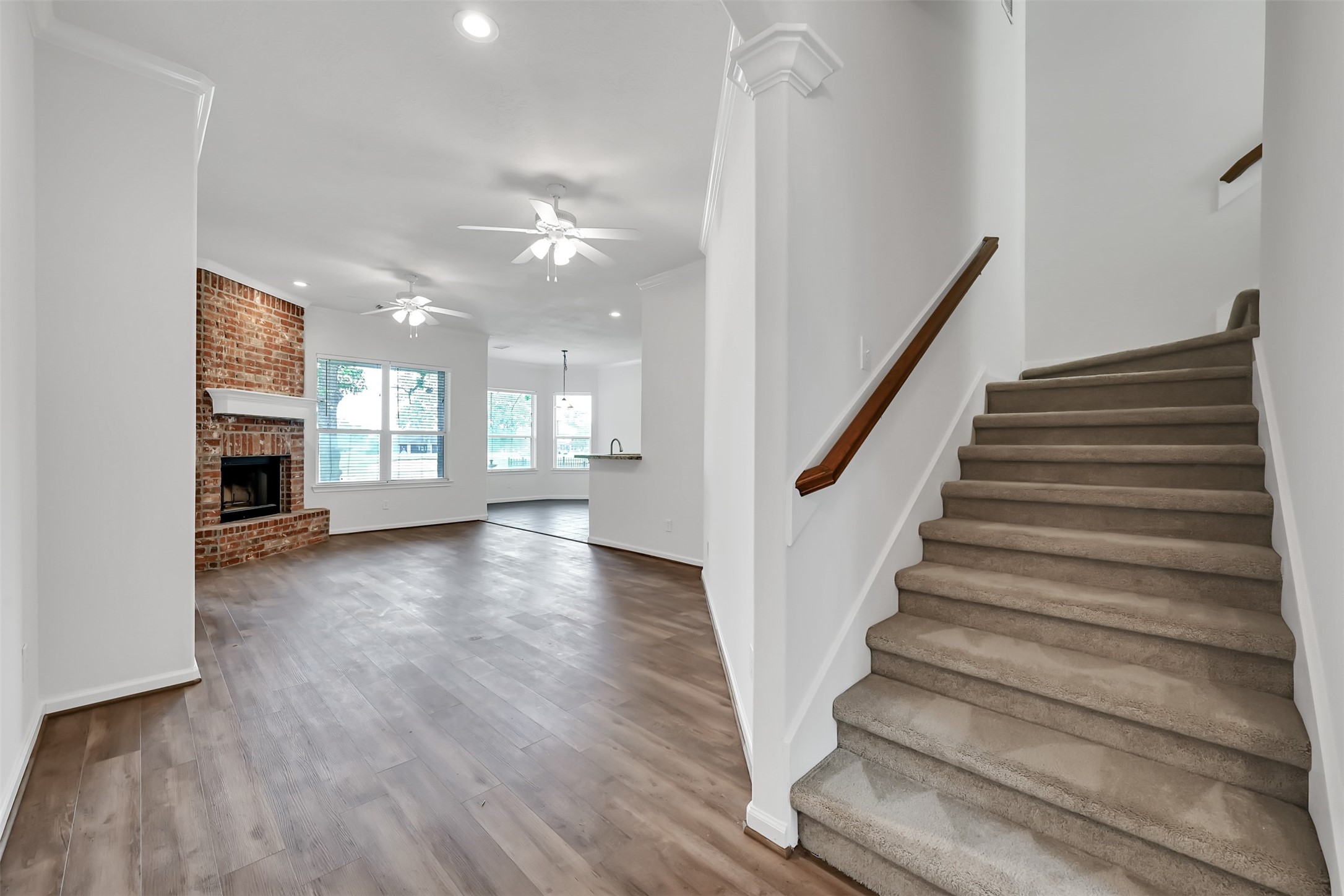 47 Presidio Road Montgomery, TX 77356 - Photo 26 of 35 a view of entryway and hall with wooden floor