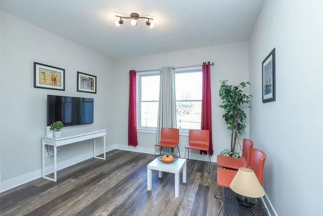 a view of an empty room