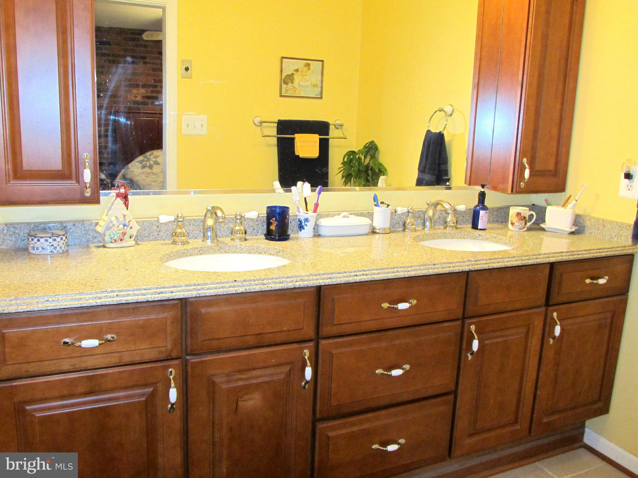6206 Medora Road Linthicum, MD 21090 - Photo 18 of 30 a bathroom with a double vanity sink and mirror