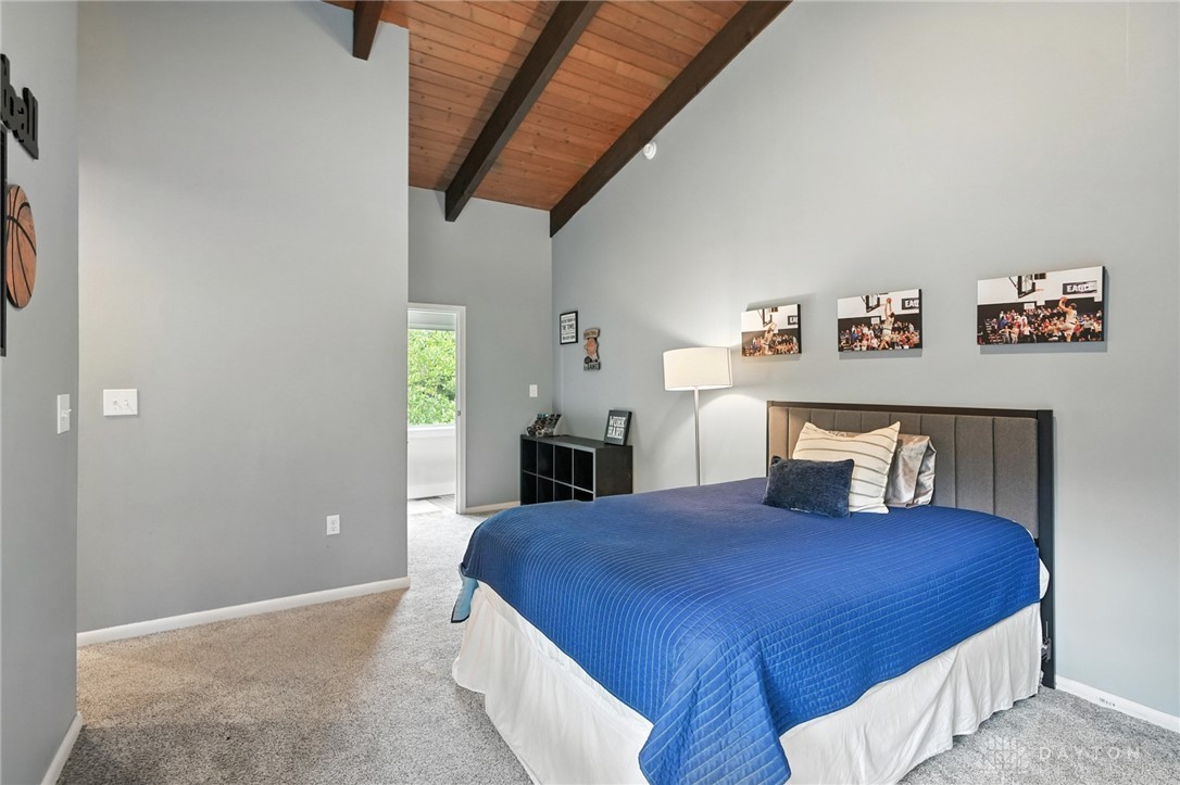 9258 Clyo Road Dayton, OH 45458 - Photo 53 of 68 Bedroom 3 also has tongue in groove stained wood ceilings.